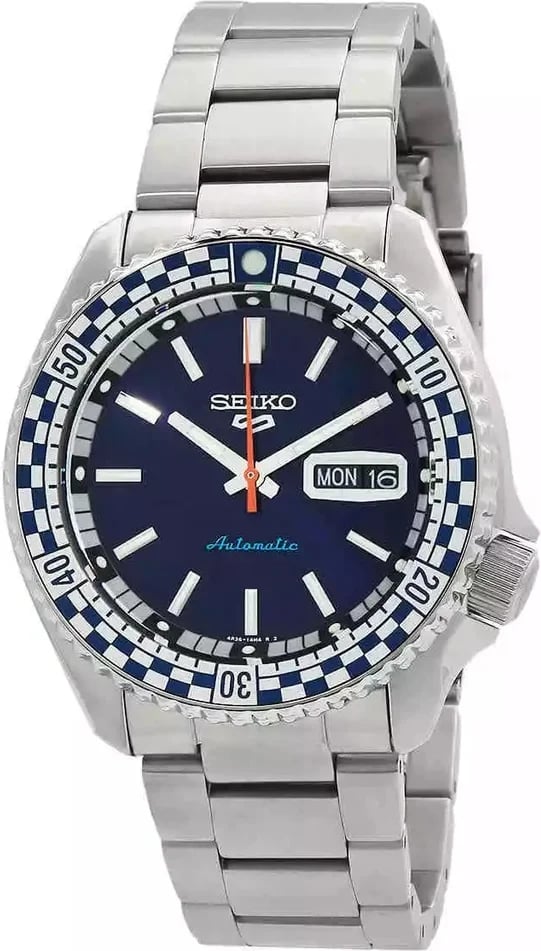 Montre Seiko SRPK65K1 homme cadran bleu bracelet acier inoxydable