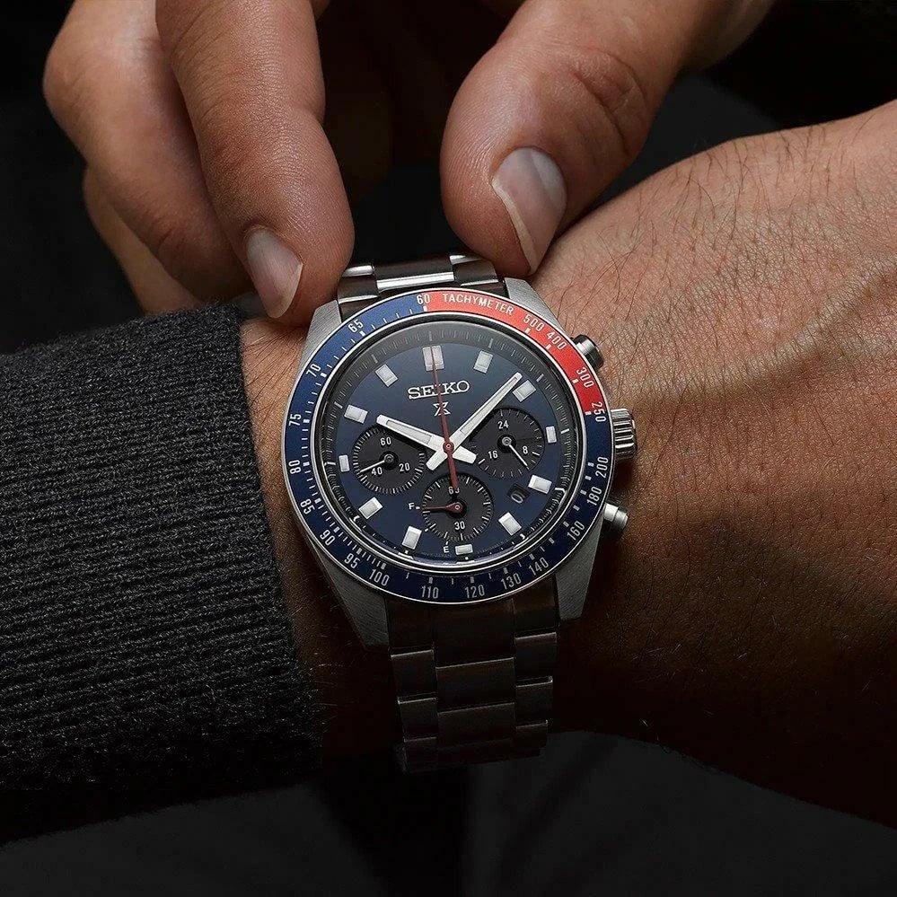 Montre Seiko SSC913P1 homme verso boîtier argent