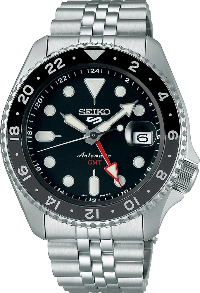 Montre Seiko SSK001K1 homme cadran noir bracelet acier inoxydable