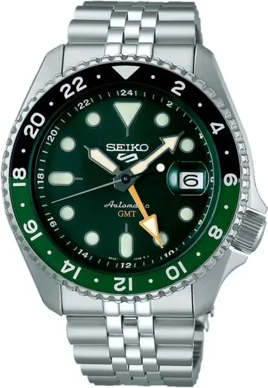 Montre Seiko SSK035K1 homme cadran vert bracelet acier inoxydable