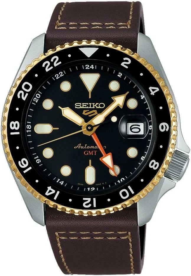 Montre Seiko SSK036K1 homme cadran noir bracelet acier inoxydable