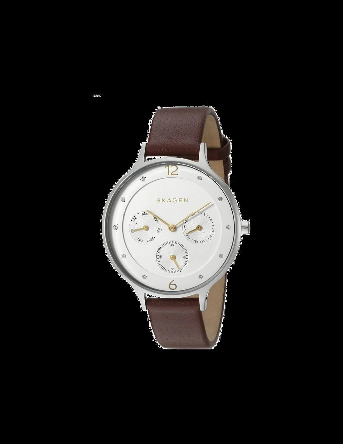 Montre Skagen SKW2394 au cadran rouge épuré, style minimaliste danois