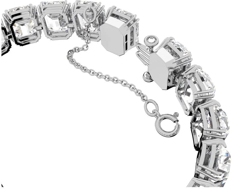 Swarovski Millenia 5618699 Octagon Crystal Rhodium-Plated White Bracelet view 4