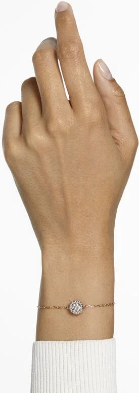 Swarovski Constella 5636273 Round Cut White Pavé Rose Gold Plated Bracelet view 5