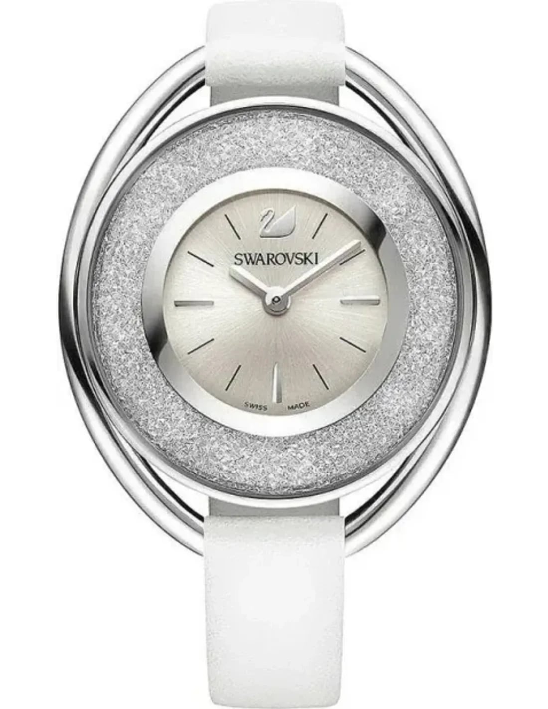 Montre Swarovski 5158548 femme cadran argent bracelet cuir