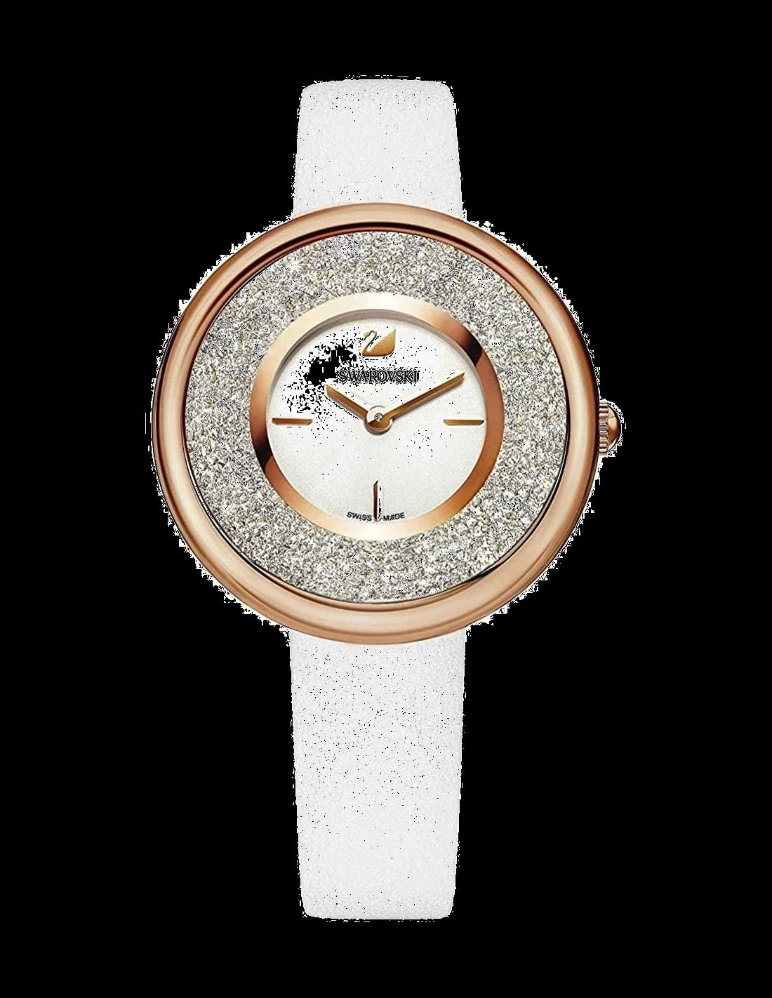 Montre Swarovski 5376083 femme cadran argent bracelet cuir