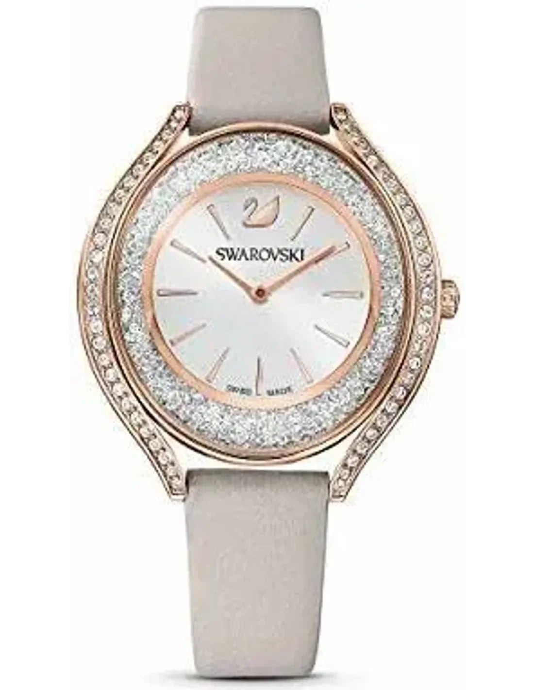 Montre Swarovski 5416701 femme cadran rouge bracelet cuir