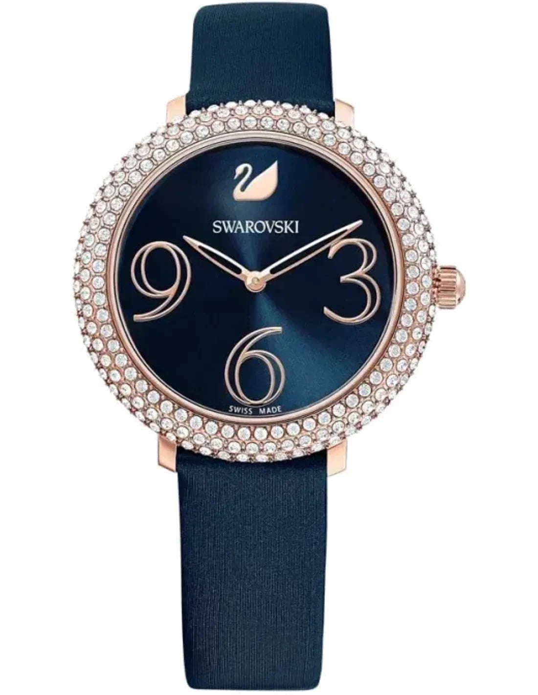 Montre Swarovski 5484061 femme cadran bleu bracelet cuir