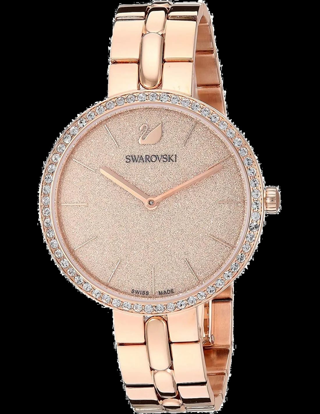 Montre Swarovski 5517800 femme cadran or rose bracelet acier inoxydable