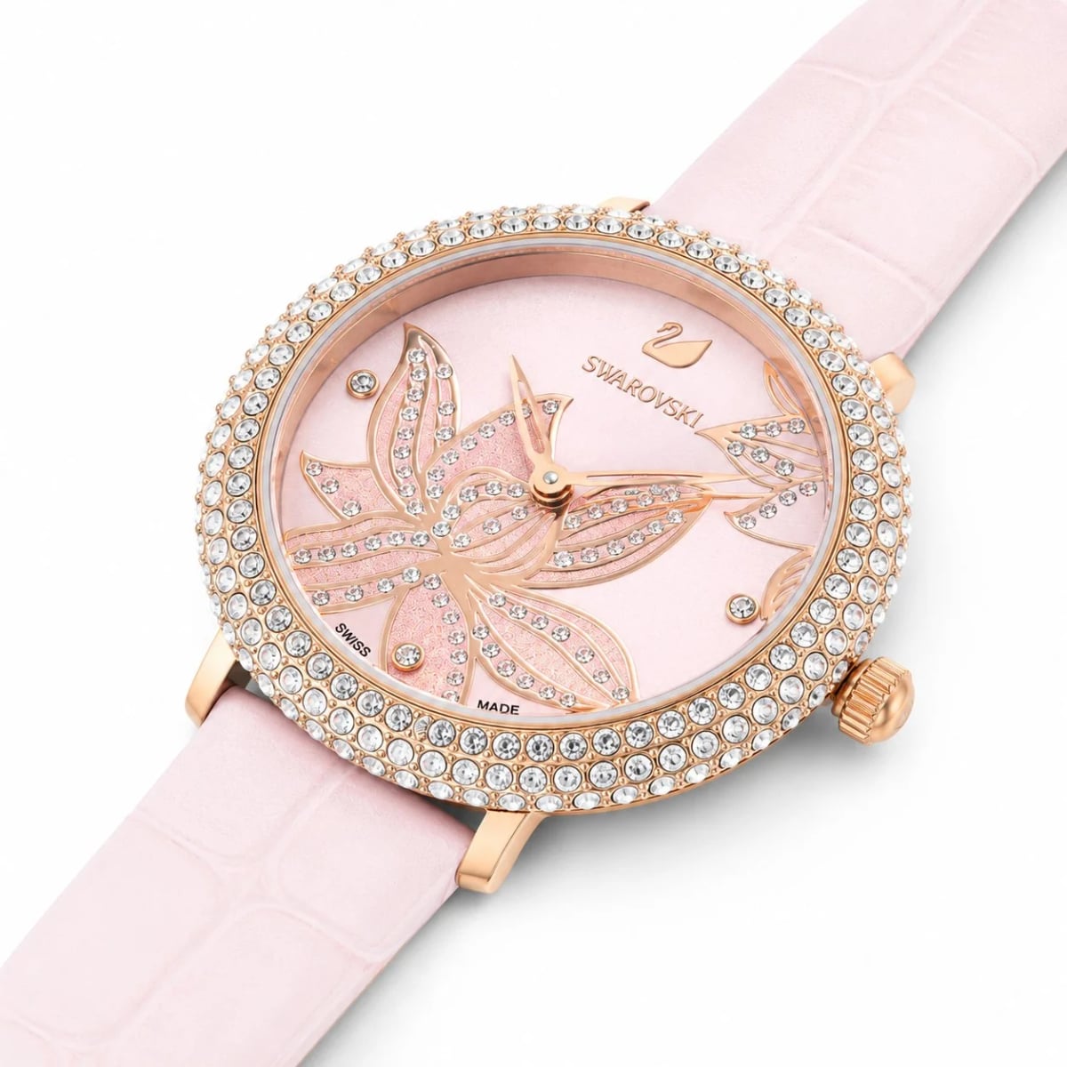 Swarovski 5575217 Women's 36mm Silver Dial Leather | Montres Outlet