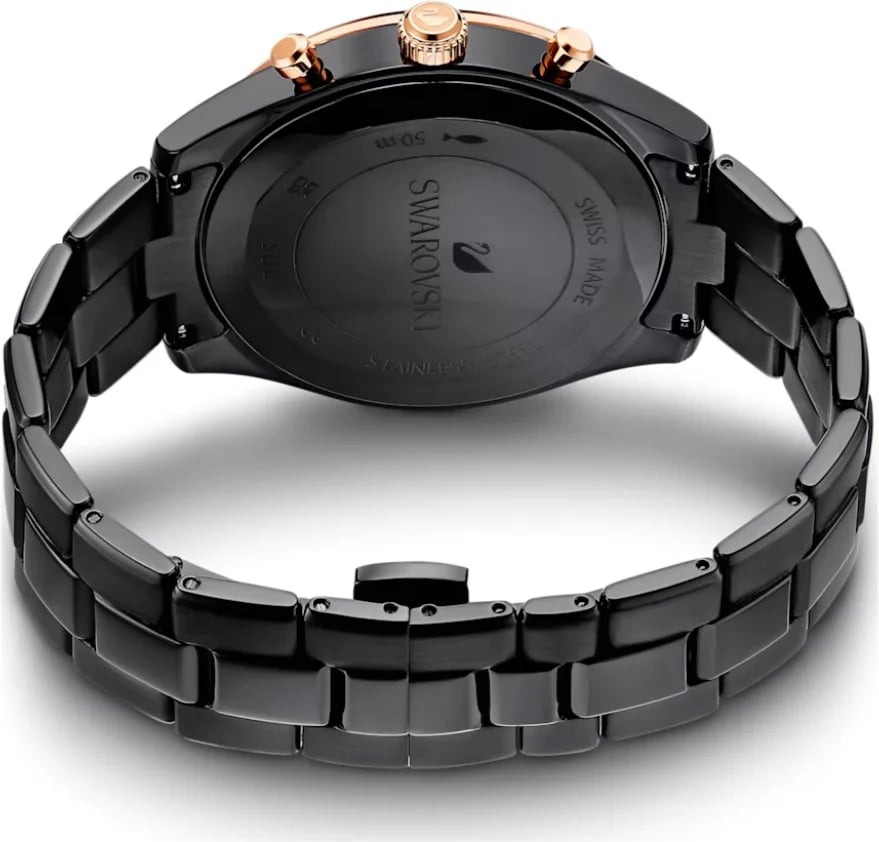 Swarovski 5610472 Octea Lux Sport Chronograph Black Metal Bracelet Women's Watch view 6