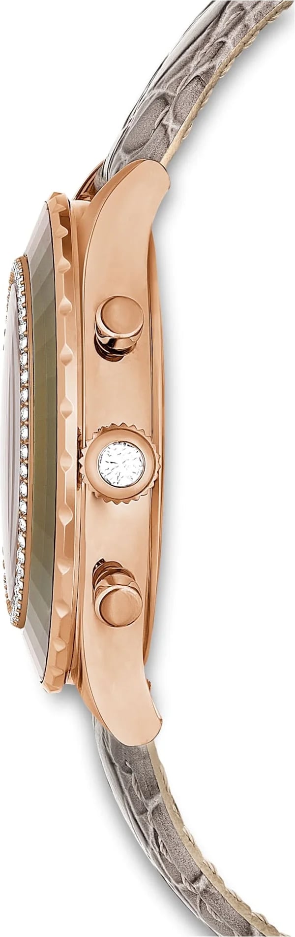 Montre Swarovski 5671153 femme détail bracelet cuir
