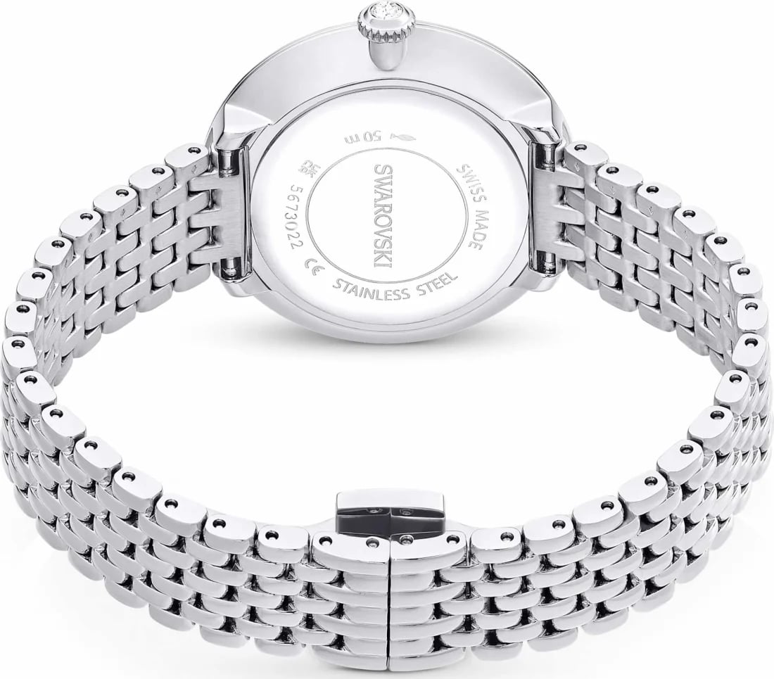 Montre Swarovski 5673022 femme détail bracelet acier inoxydable