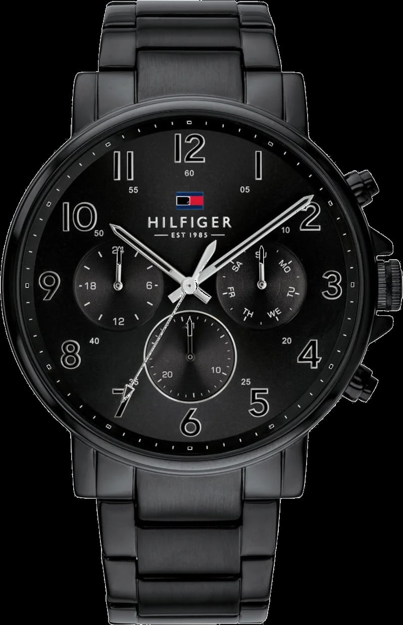 Montre Tommy Hilfiger 1710383 homme cadran noir acier 45mm