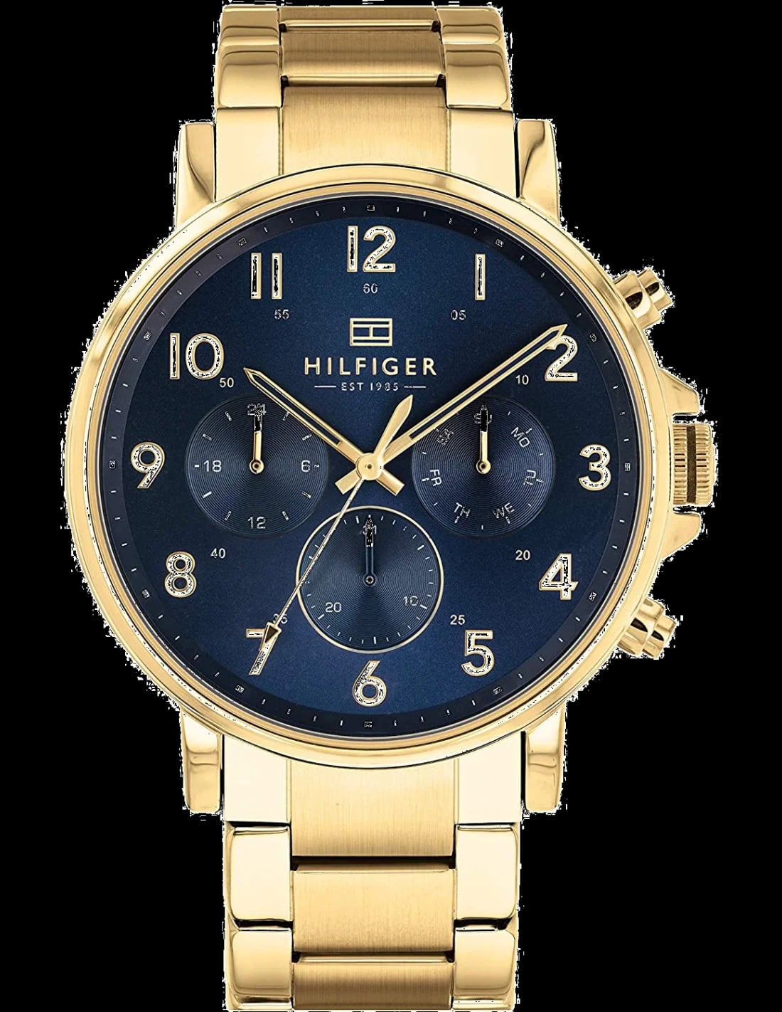 Montre Tommy Hilfiger 1710384 homme cadran bleu bracelet acier inoxydable