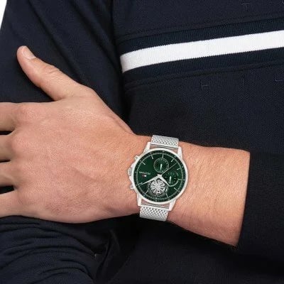 Montre Tommy Hilfiger 1710608 homme verso boîtier argent