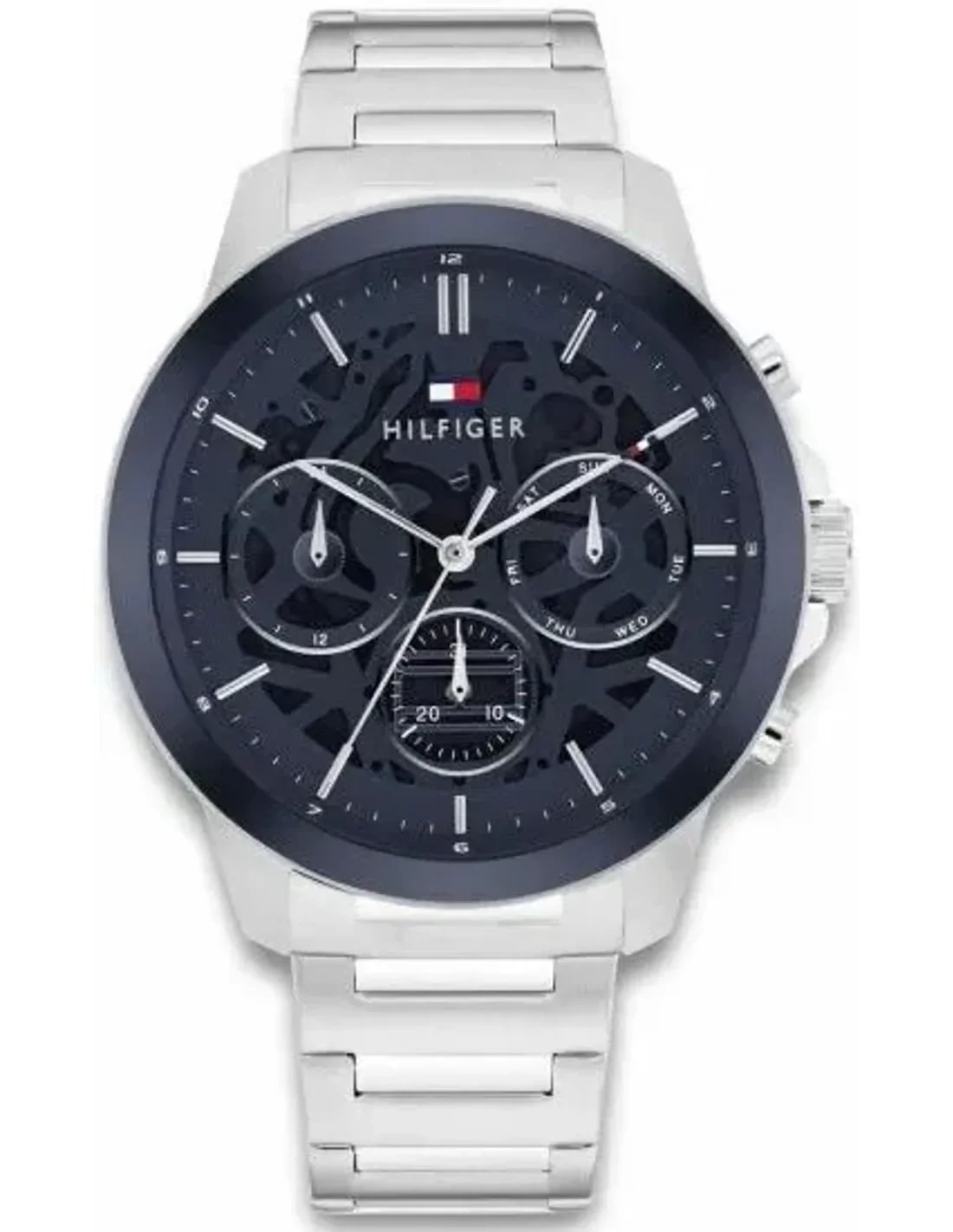 Montre Tommy Hilfiger 1710684 homme cadran bleu bracelet acier inoxydable
