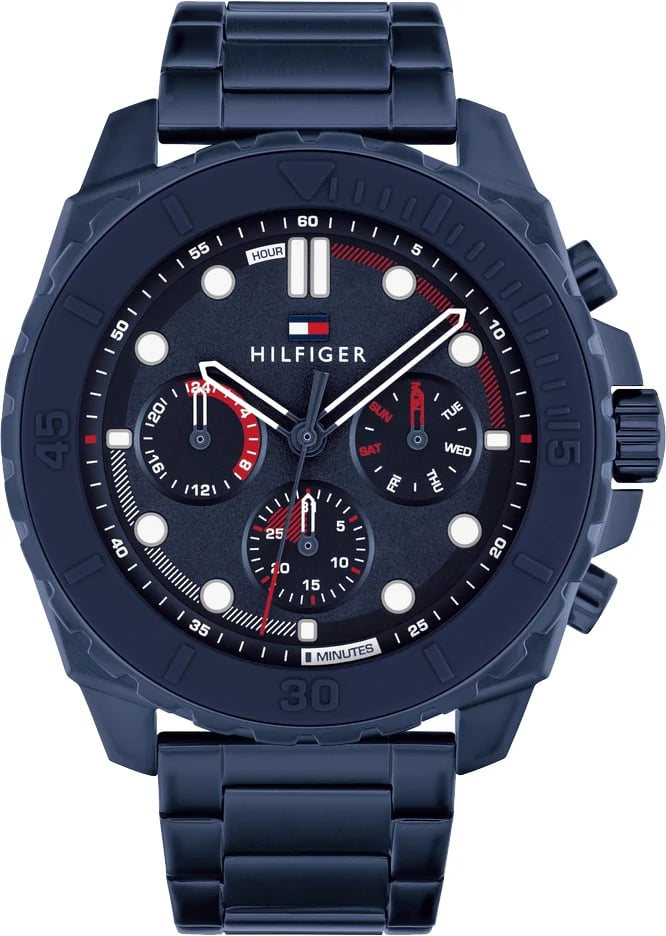 Montre Tommy Hilfiger 1710691 homme cadran bleu bracelet acier
