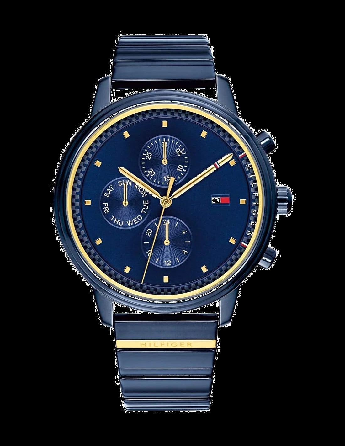 Montre Tommy Hilfiger 1781893 femme cadran bleu bracelet acier