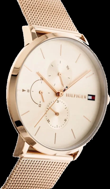 Détail du bracelet cuir de la Tommy Hilfiger 1781944 — Montres Outlet