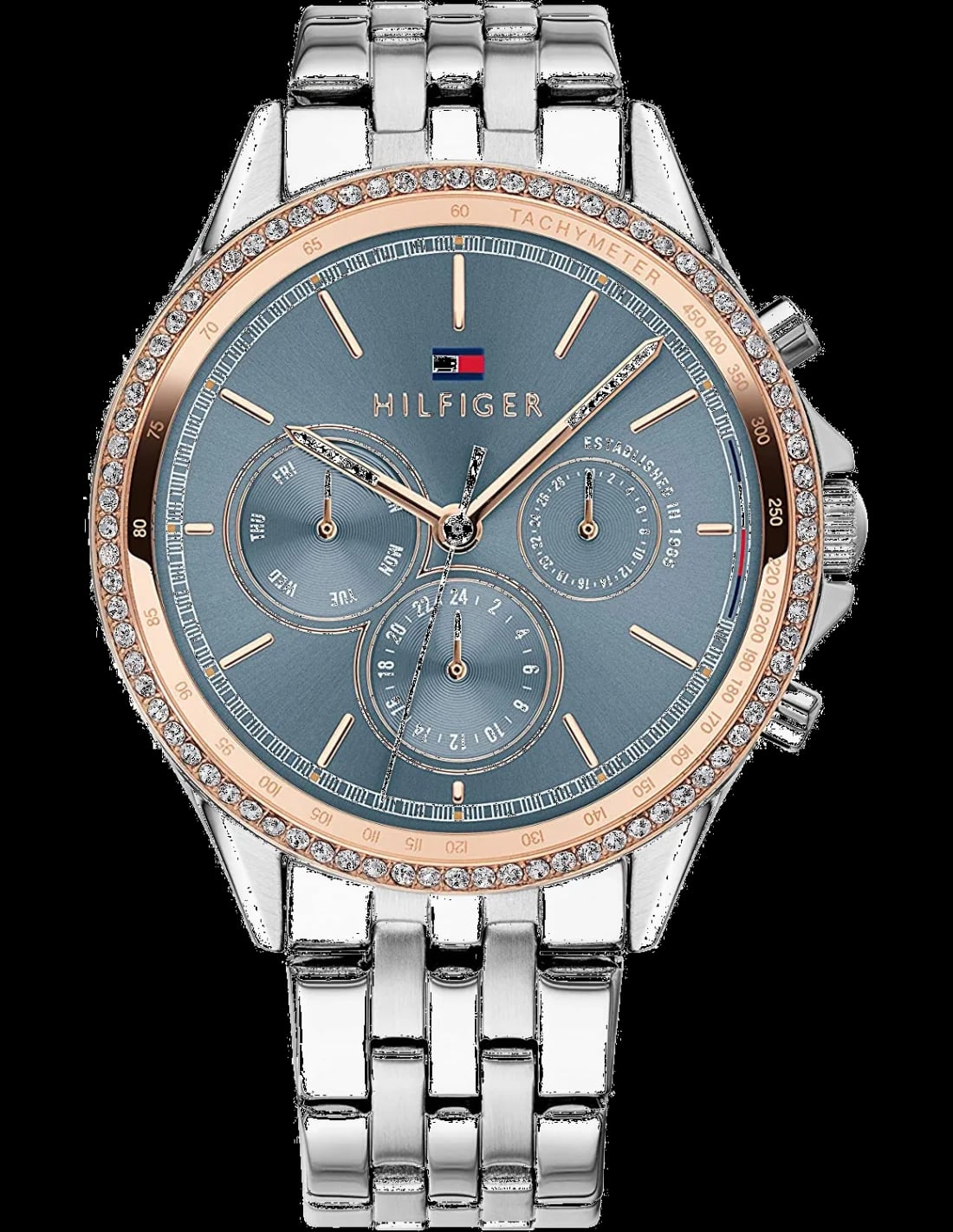 Montre Tommy Hilfiger 1781976 femme cadran bleu bracelet acier inoxydable
