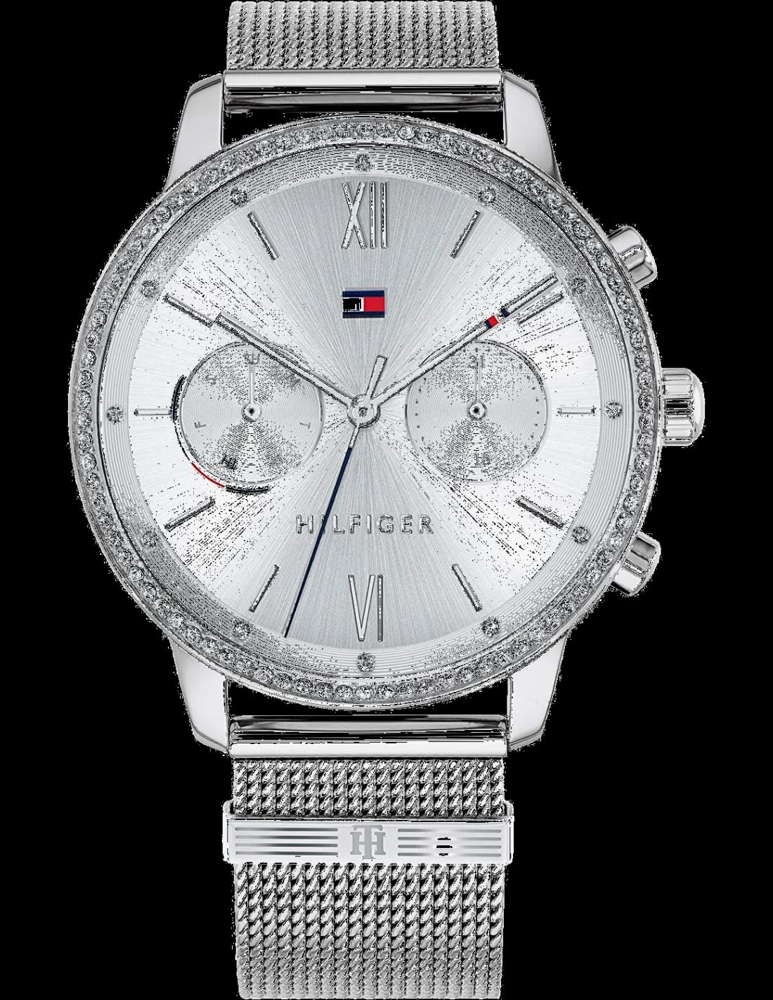 Montre Tommy Hilfiger 1782301 femme cadran argent bracelet acier inoxydable