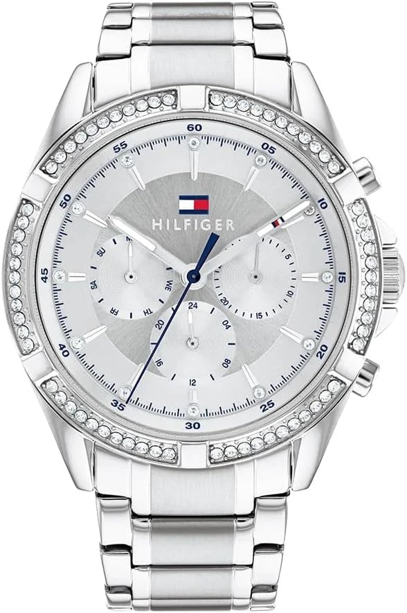Montre Tommy Hilfiger 1782557 femme cadran argent bracelet acier