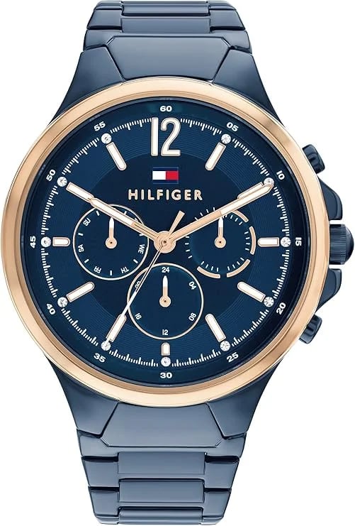 Montre Tommy Hilfiger 1782601 femme cadran bleu bracelet acier