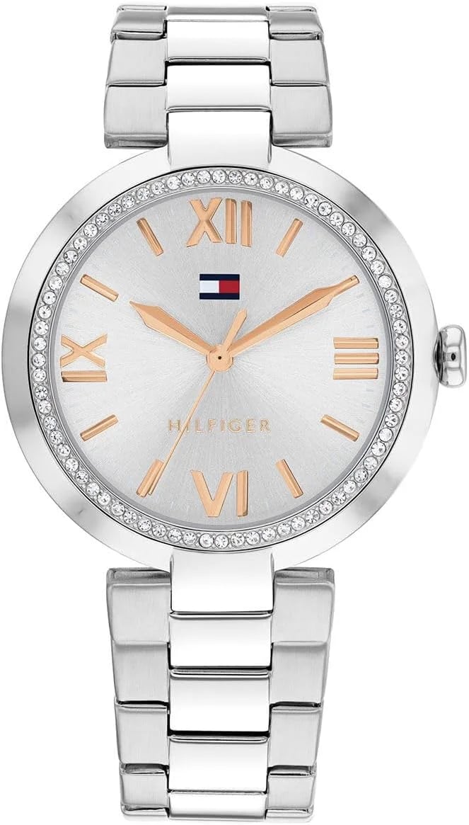 Montre Tommy Hilfiger 1782681 femme cadran argent bracelet acier