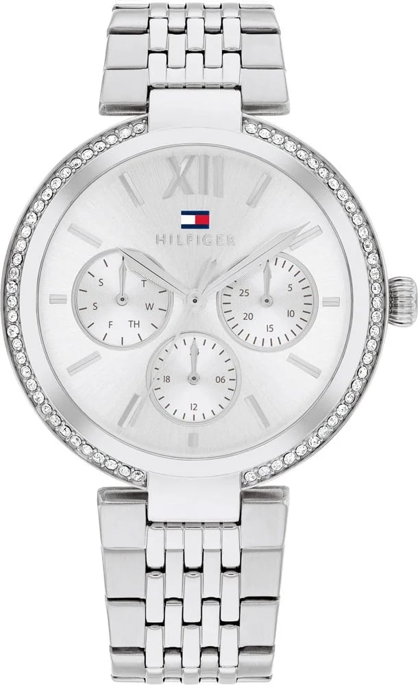 Montre Tommy Hilfiger 1782695 femme cadran argent bracelet acier