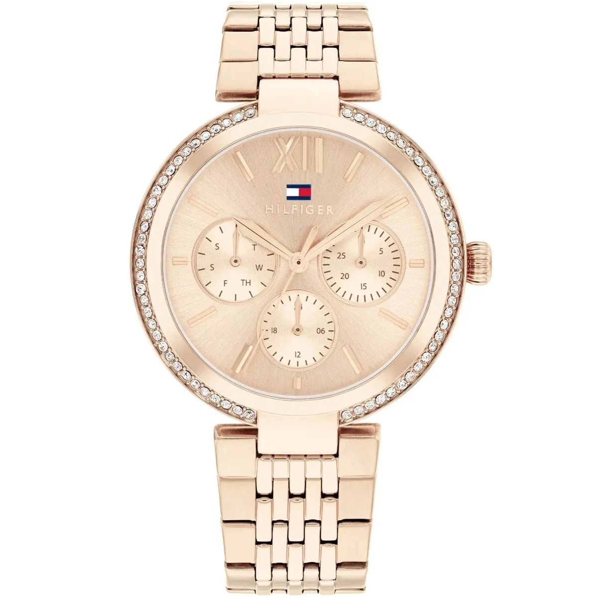 Montre Tommy Hilfiger 1782696 femme cadran or rose bracelet acier