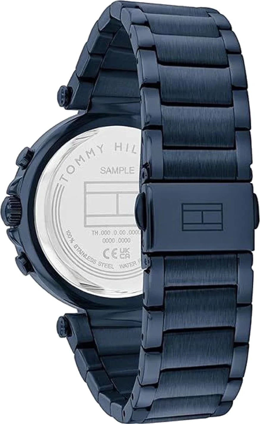 Montre Tommy Hilfiger 1782704 femme détail cadran bleu
