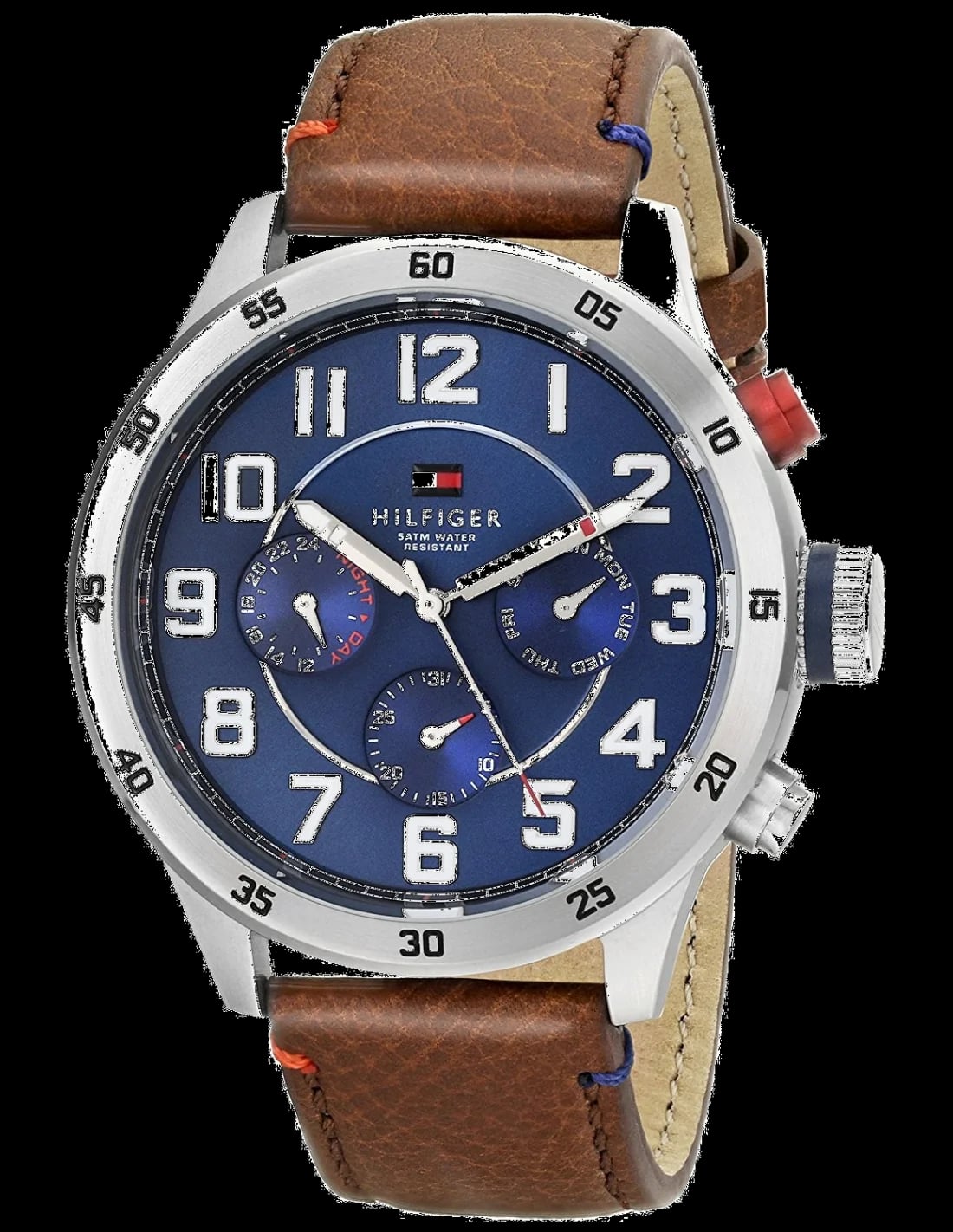 Montre Tommy Hilfiger 1791066 homme cadran bleu bracelet cuir