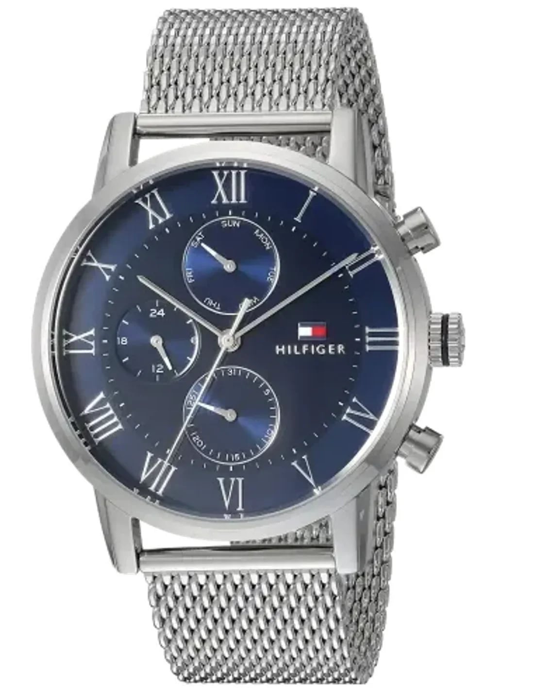 Montre Tommy Hilfiger 1791398 homme cadran bleu bracelet acier inoxydable