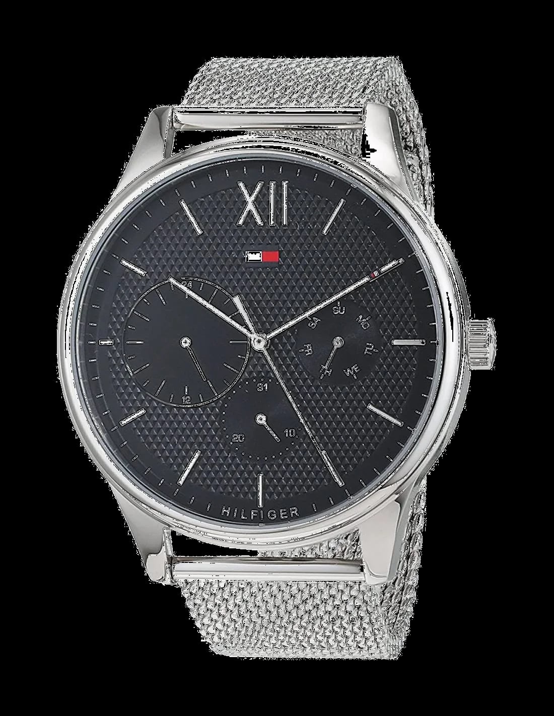 Montre Tommy Hilfiger 1791415 homme cadran noir bracelet acier inoxydable