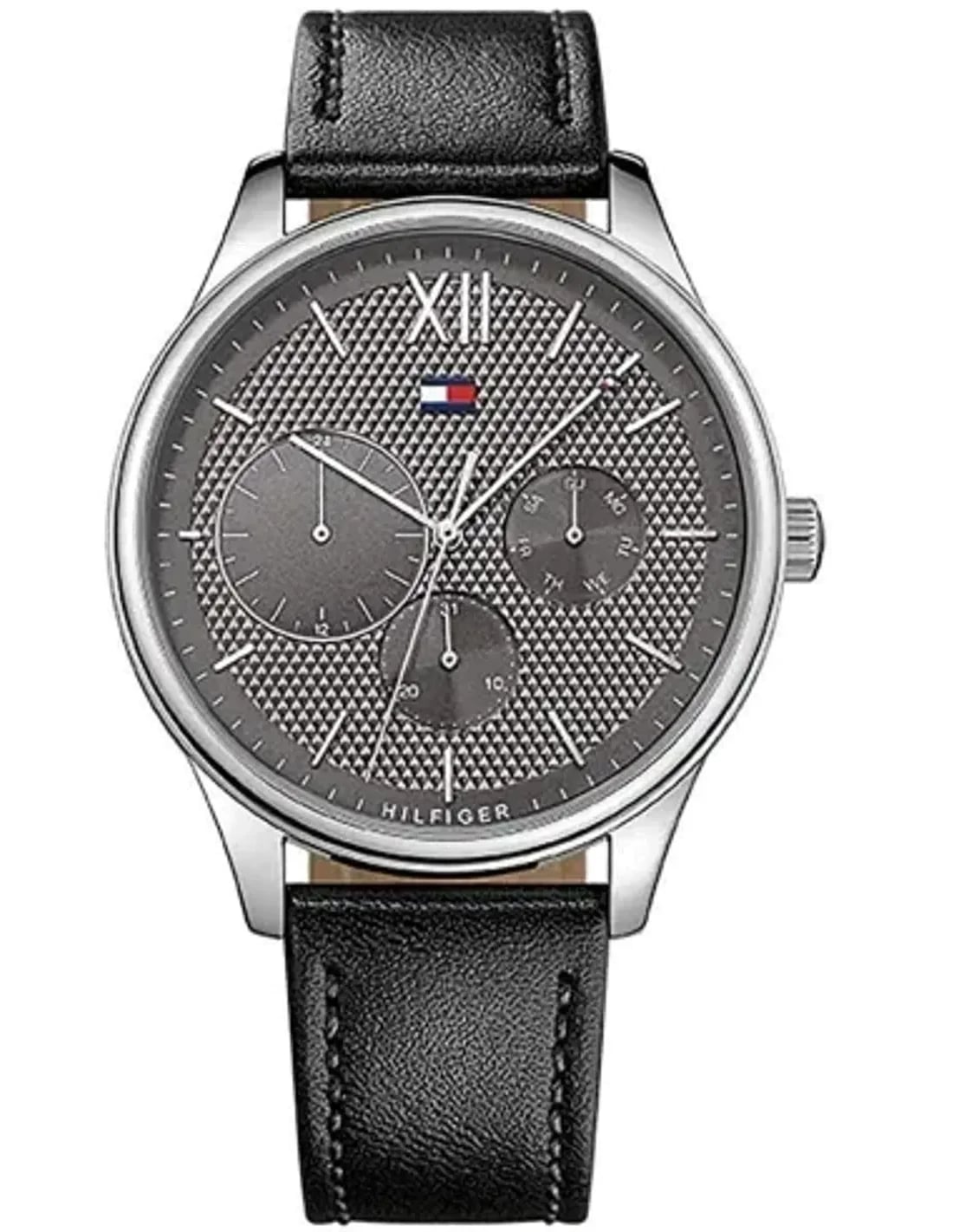 Montre Tommy Hilfiger 1791417 homme cadran gris bracelet cuir