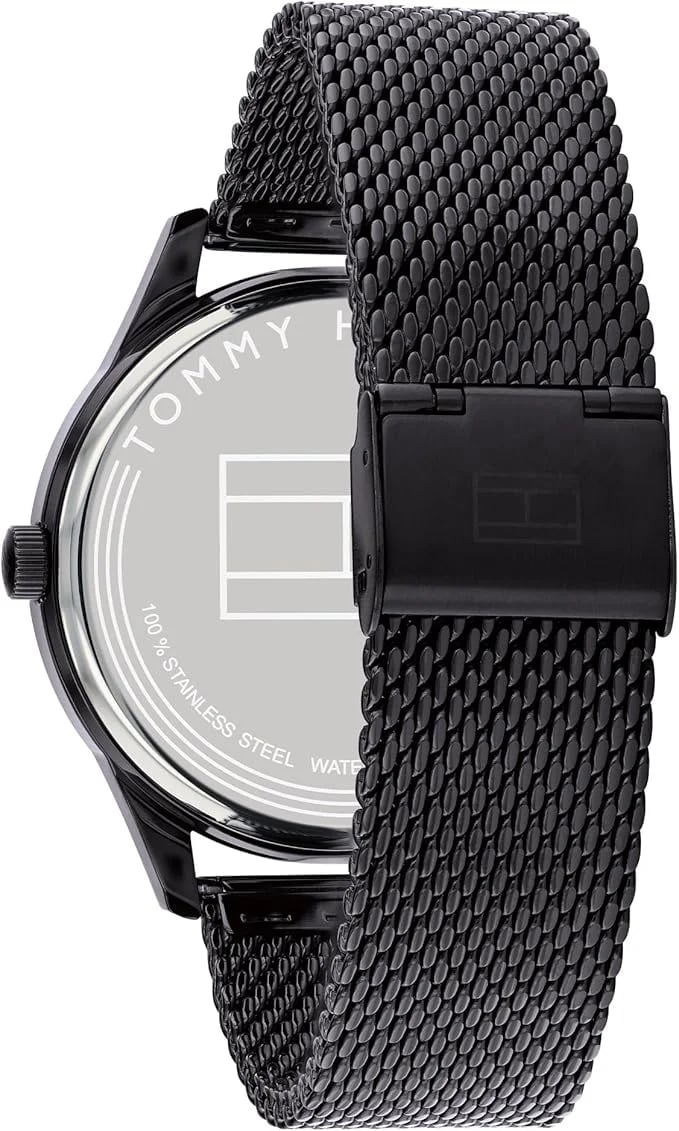 Montre Tommy Hilfiger 1791420 homme détail cadran noir