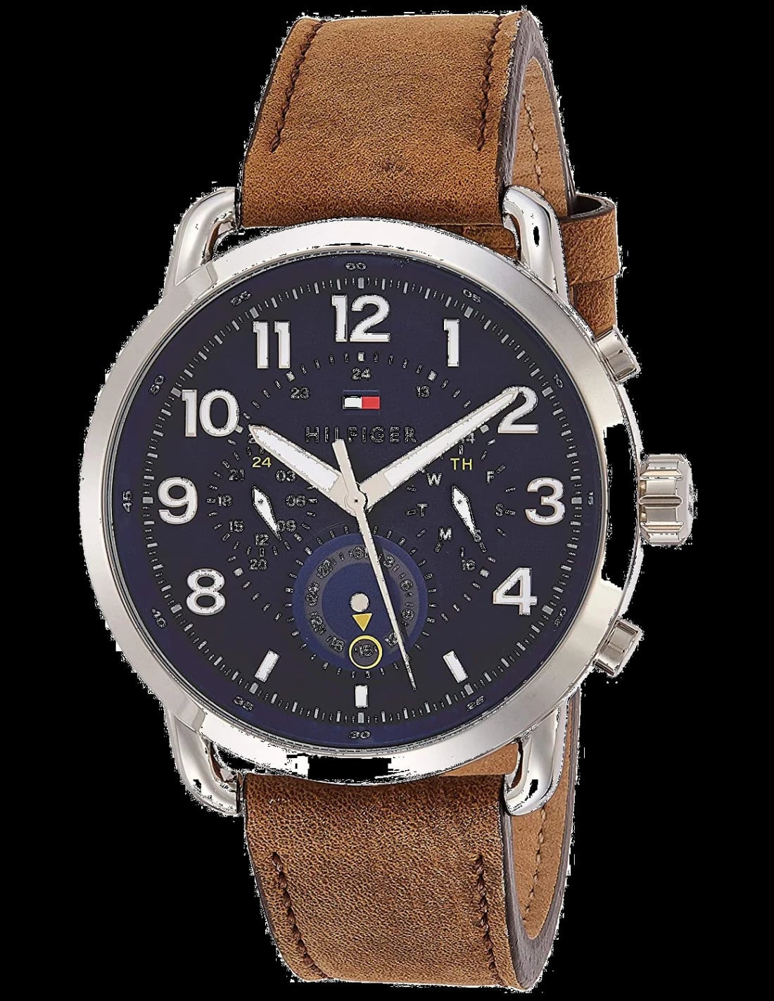 Montre Tommy Hilfiger 1791424 homme cadran bleu bracelet cuir