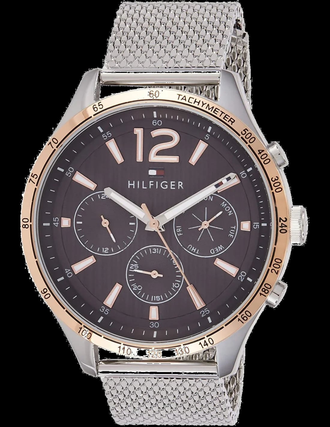 Montre Tommy Hilfiger 1791466 homme cadran noir bracelet acier inoxydable