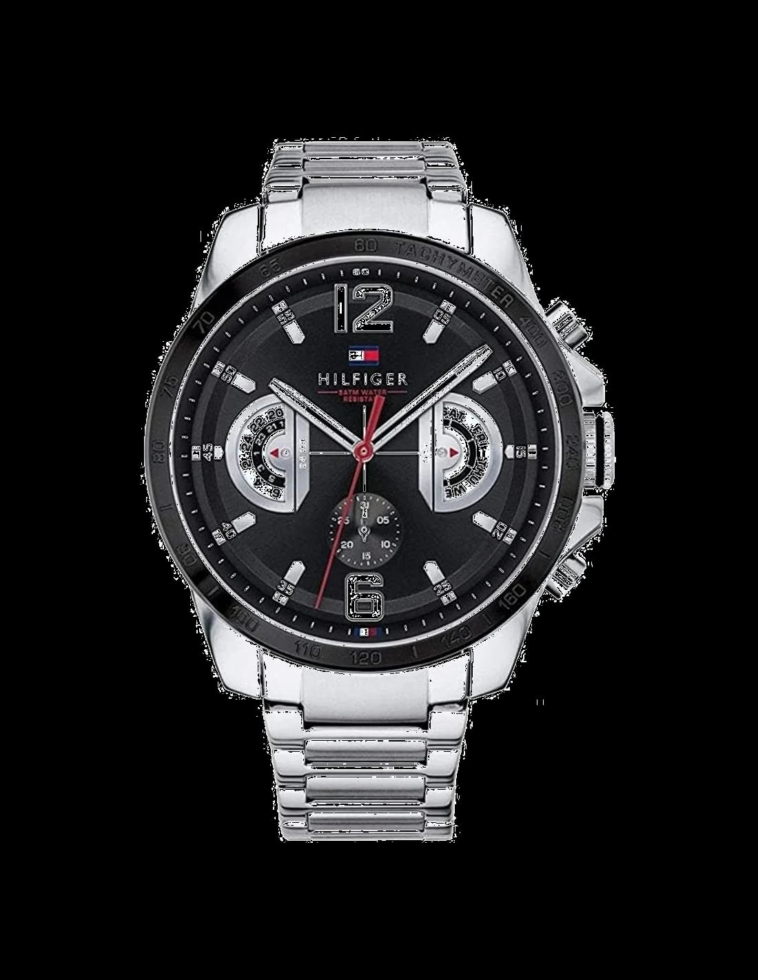 Montre Tommy Hilfiger 1791472 homme cadran noir bracelet acier