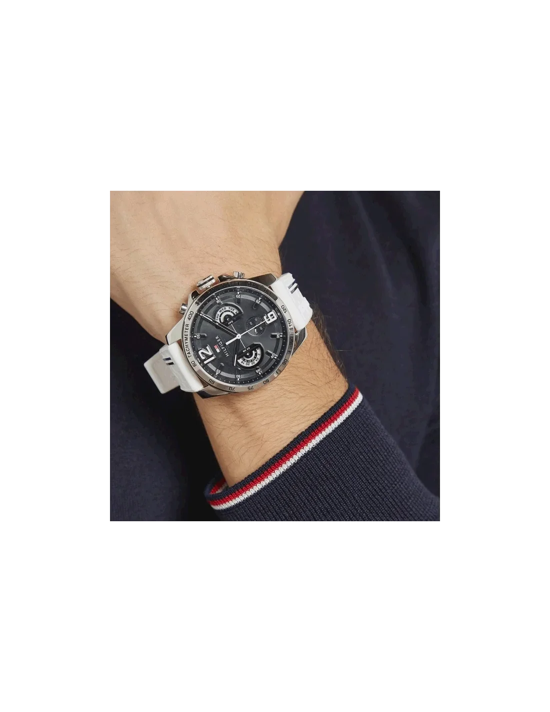 Montre Tommy Hilfiger 1791475 homme verso boîtier argent
