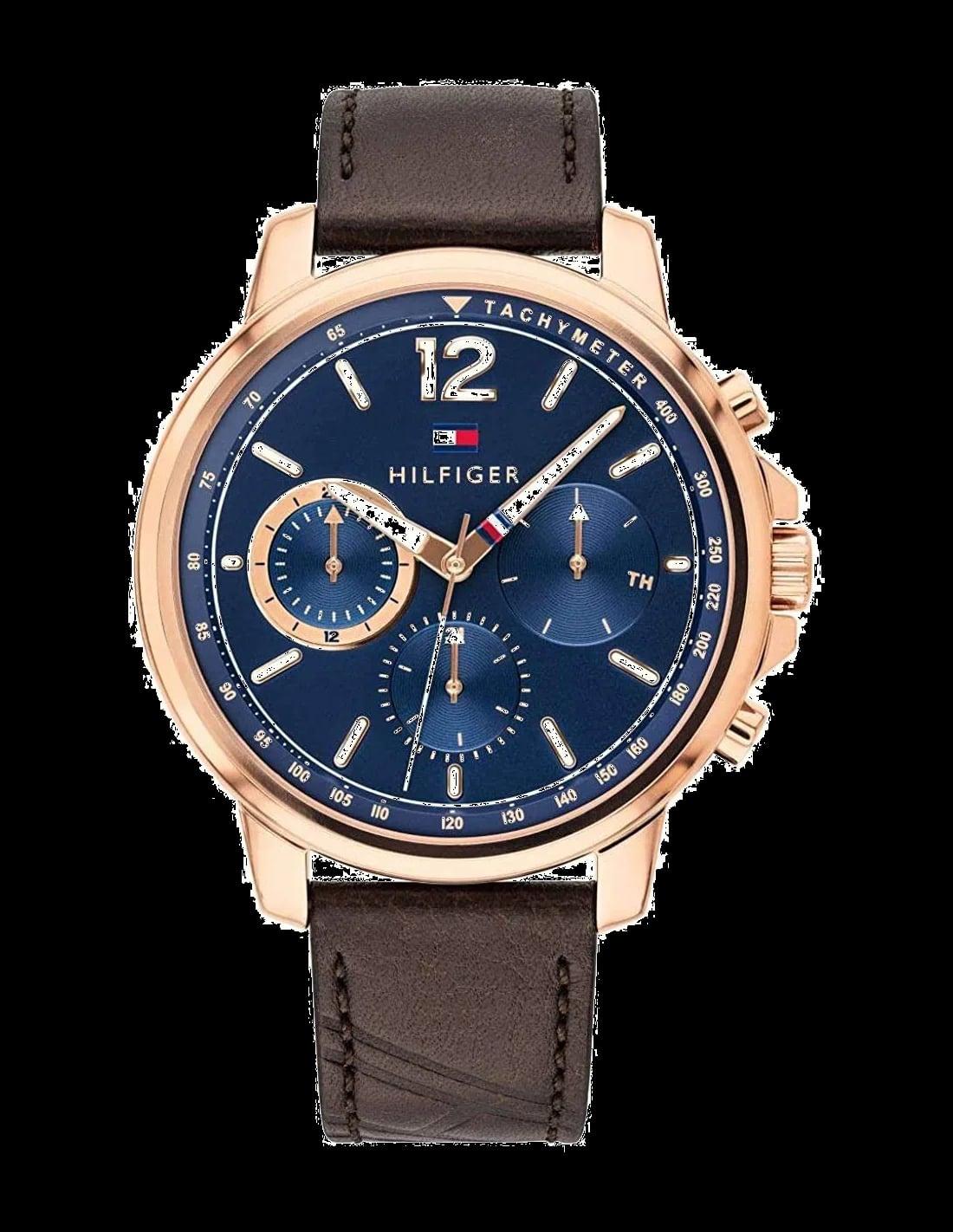 Montre Tommy Hilfiger 1791532 homme cadran bleu bracelet cuir