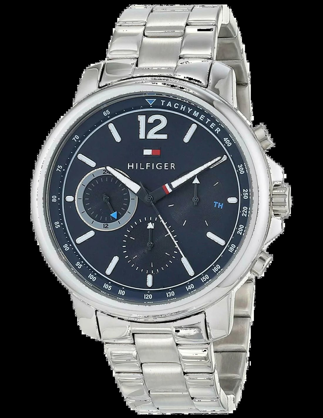 Montre Tommy Hilfiger 1791534 homme cadran bleu bracelet acier inoxydable