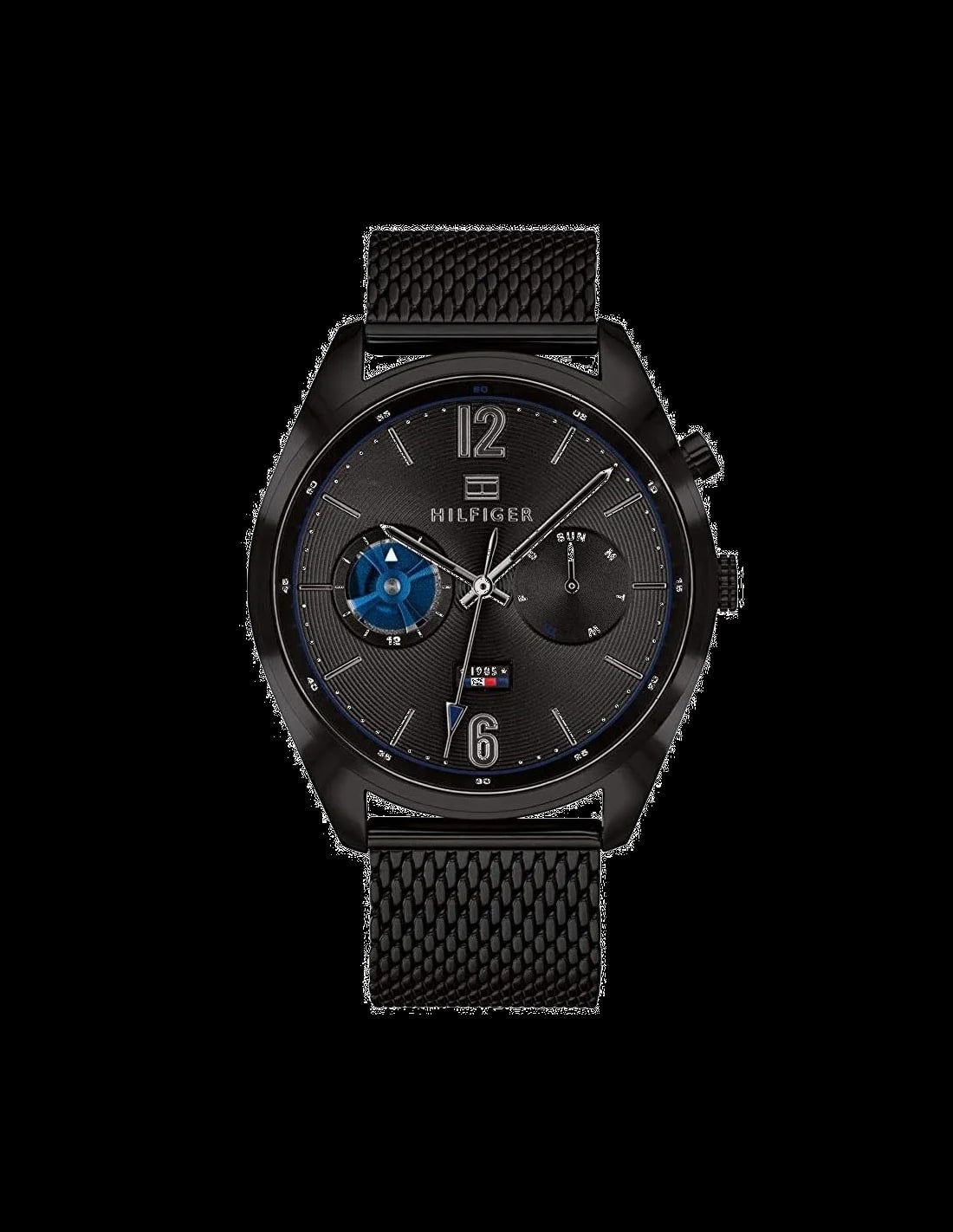 Montre Tommy Hilfiger 1791547 homme cadran noir bracelet acier inoxydable