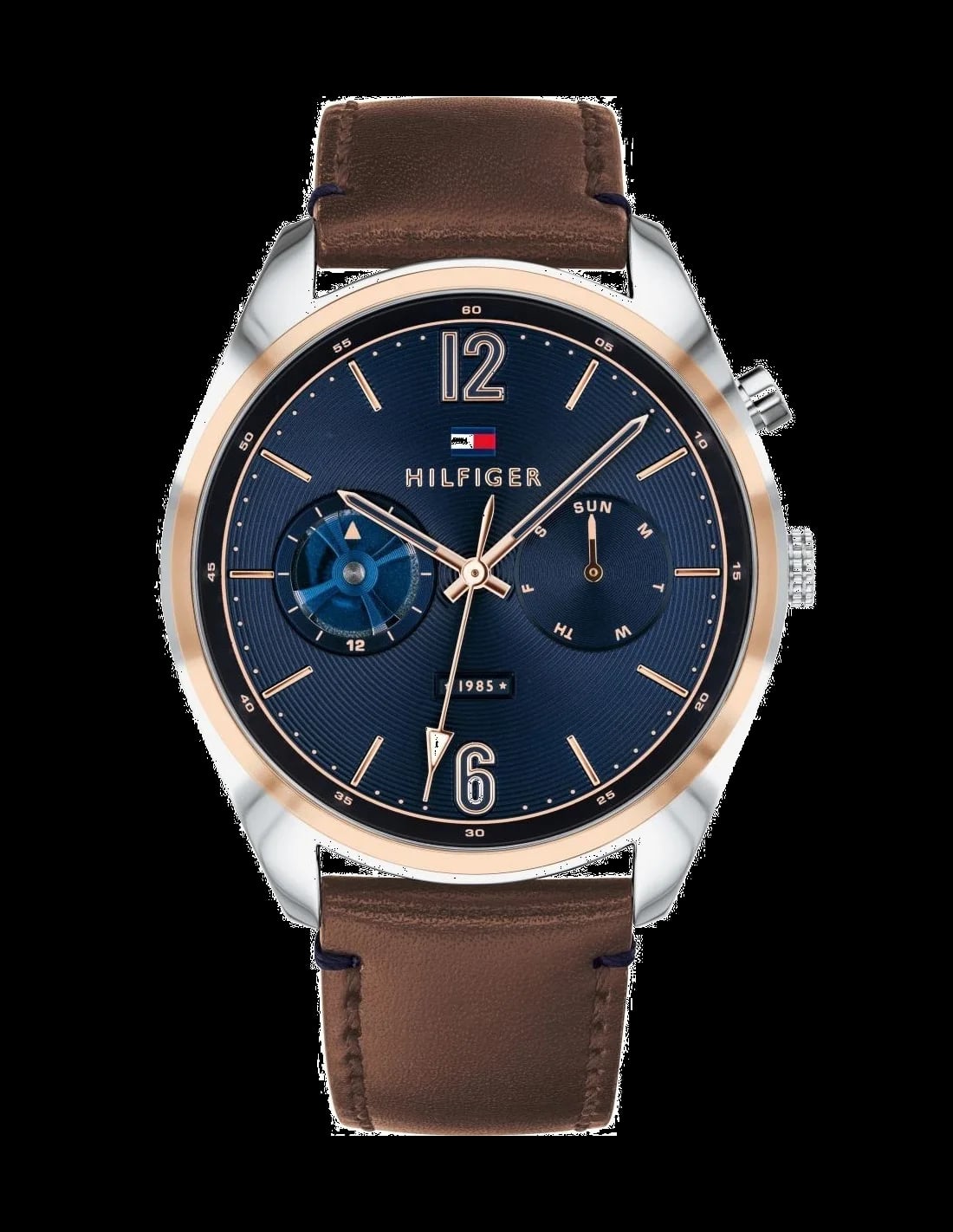 Montre Tommy Hilfiger 1791549 homme cadran bleu bracelet cuir