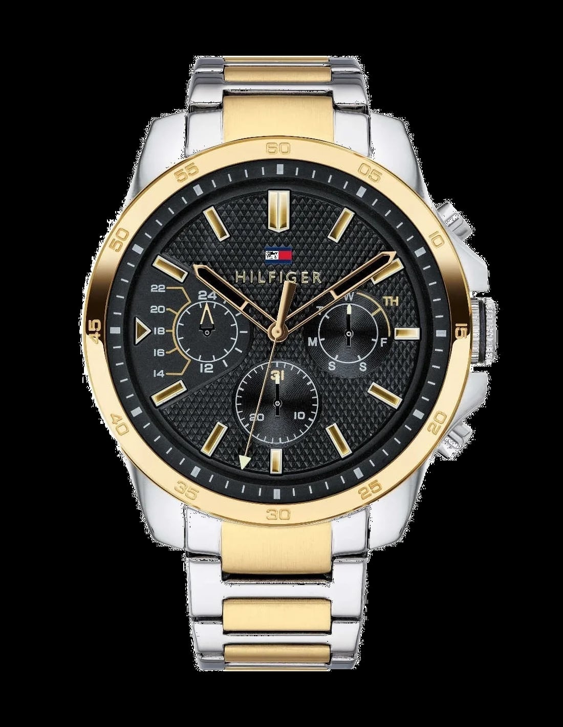 Montre Tommy Hilfiger 1791559 homme cadran noir bracelet acier inoxydable