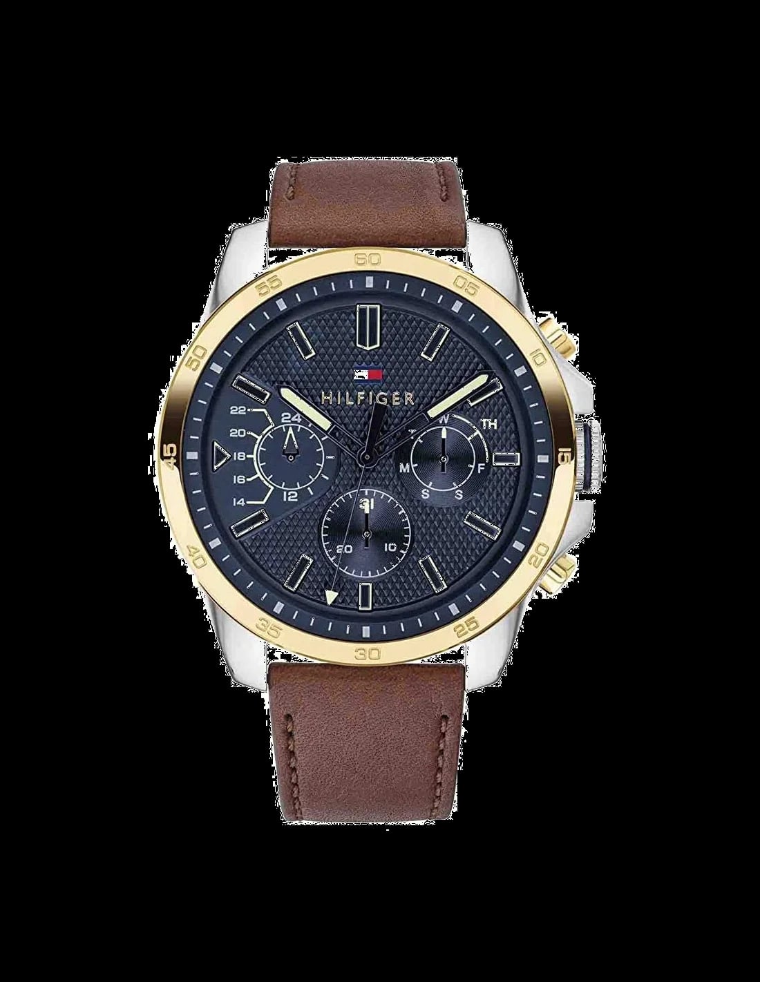 Montre Tommy Hilfiger 1791561 homme cadran bleu bracelet cuir