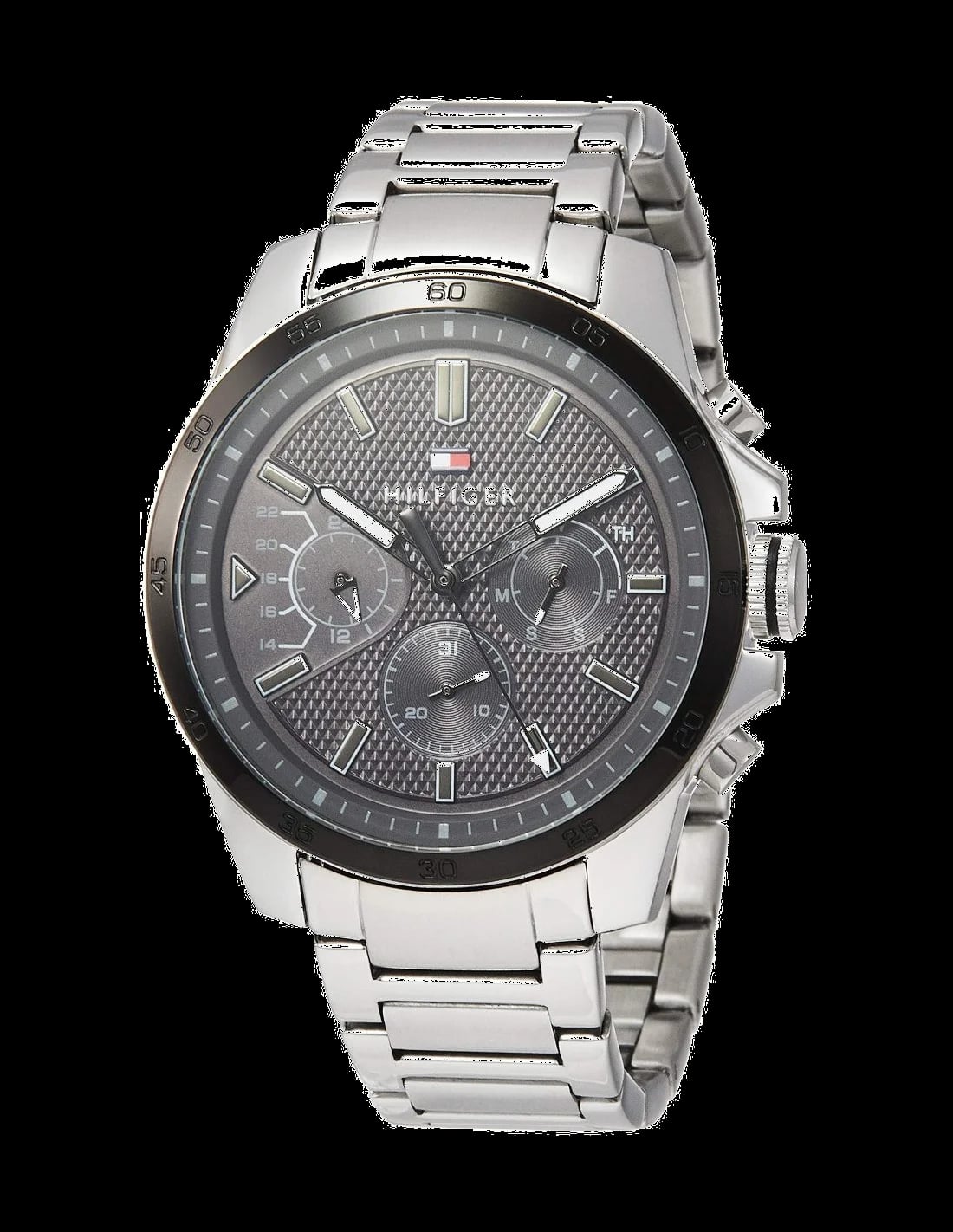 Montre Tommy Hilfiger 1791564 bleu, acier brossé et index blancs pour un style sport chic