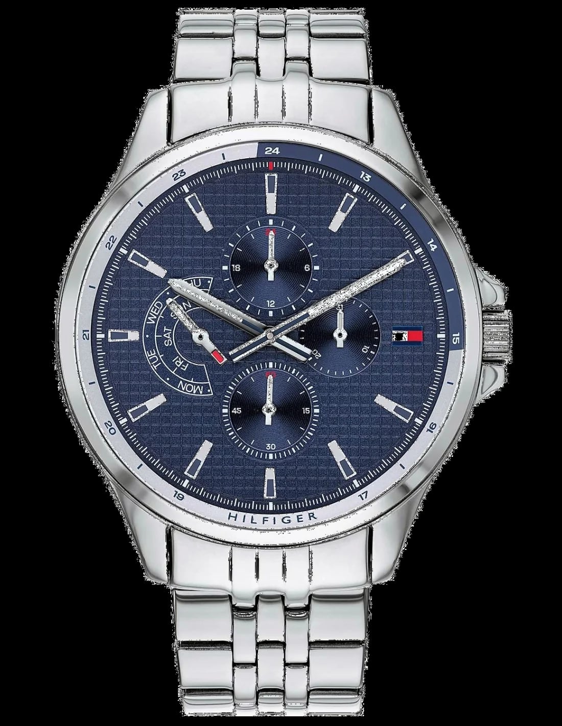 Montre Tommy Hilfiger 1791612 homme cadran bleu bracelet acier inoxydable