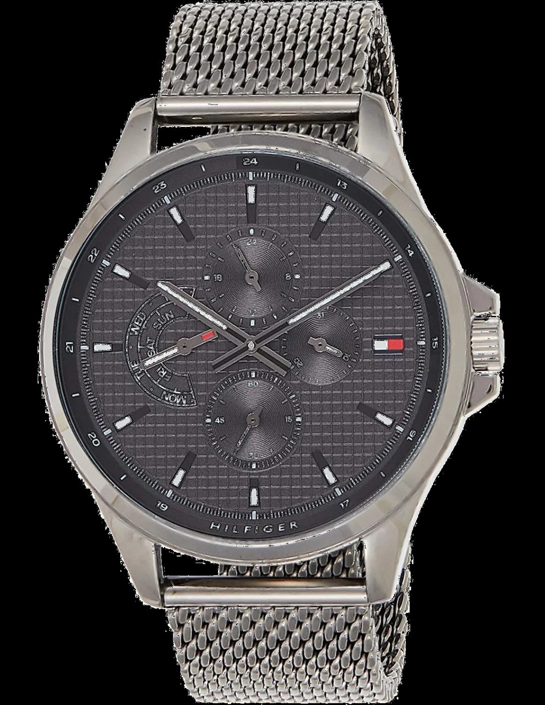 Montre Tommy Hilfiger 1791613 homme cadran noir bracelet acier inoxydable